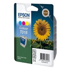 Картридж Epson T018 (T018401) цветной струйный оригинальный