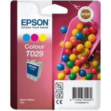 Картридж Epson T029 (C13T02940110) цветной струйный оригинальный